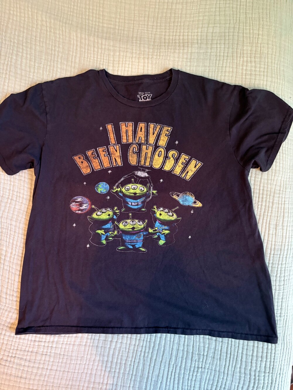 Disney Pixar Toy Story Alien I Have Been Chosen Graphic T-Shirt Black Large
